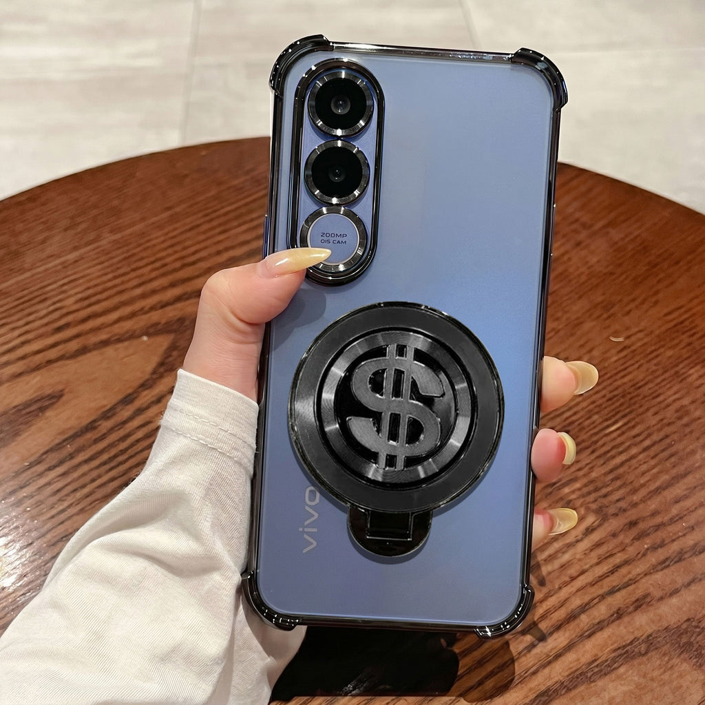 Vivo V70 FE 5G Four Corner Airbags 100% Original Astro Money Magnet Rotating Dollar Case