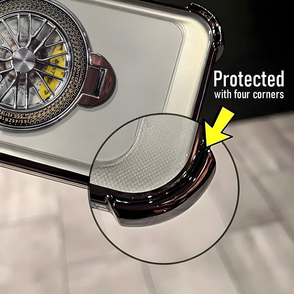 Vivo V70 FE 5G Premium Stress Buster Wheel Rotating Shockproof Airbags Case