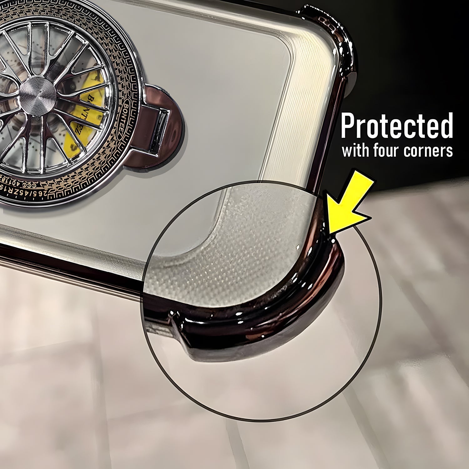 Vivo V70 FE 5G Premium Stress Buster Wheel Rotating Shockproof Airbags Case