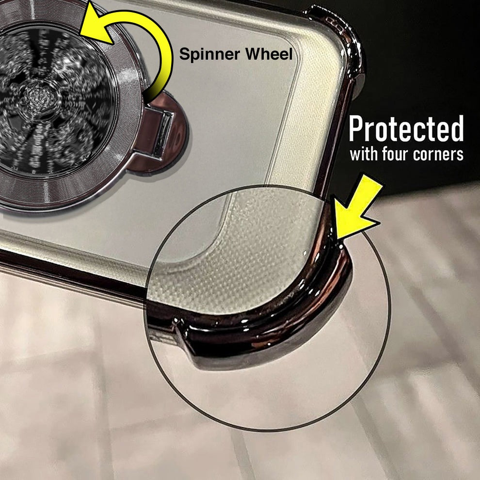 Vivo X200 FE 5G Reflective Fidget Rotating Airbag Case