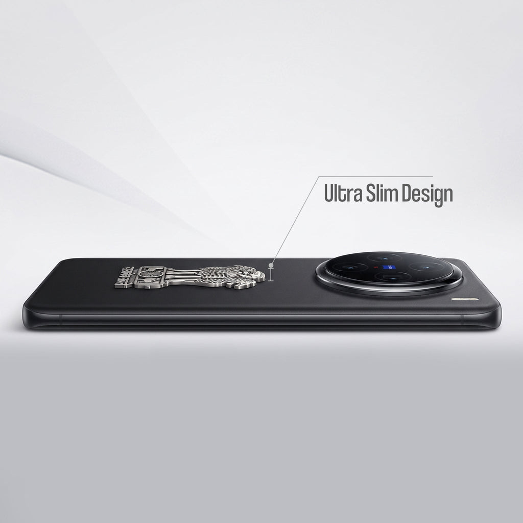 Vivo X200 5G Compatible Satyamev Jayate 3D Metal Emblem Sticker