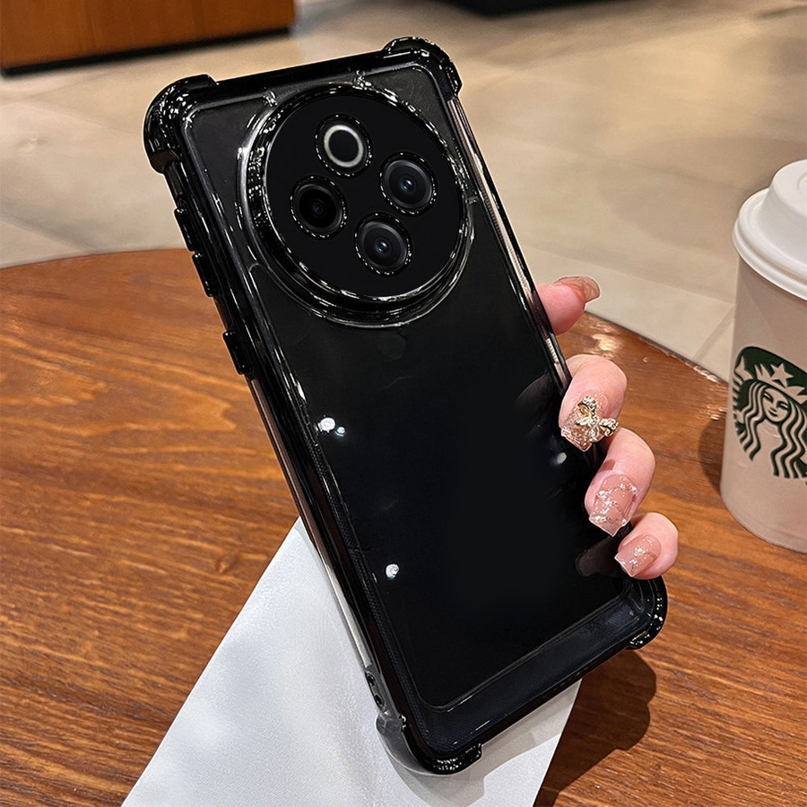 Vivo T4 5G Transparent Shockproof Case With Airbag Corners