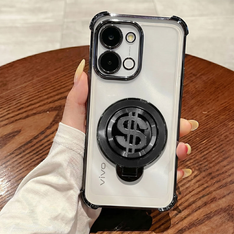 Vivo T5x 5G Four Corner Airbags 100% Original Astro Money Magnet Rotating Dollar Case