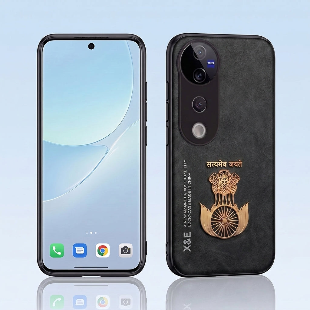 Vivo T3 Ultra 5G Satyamev Jayate Comfortable Leather Phone Case