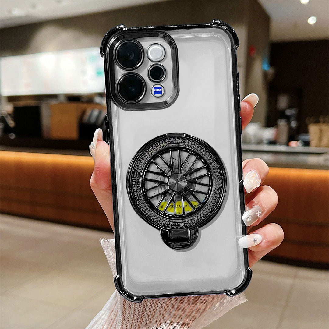 Vivo V70 Elite 5G Premium Stress Buster Wheel Rotating Shockproof Airbags Case