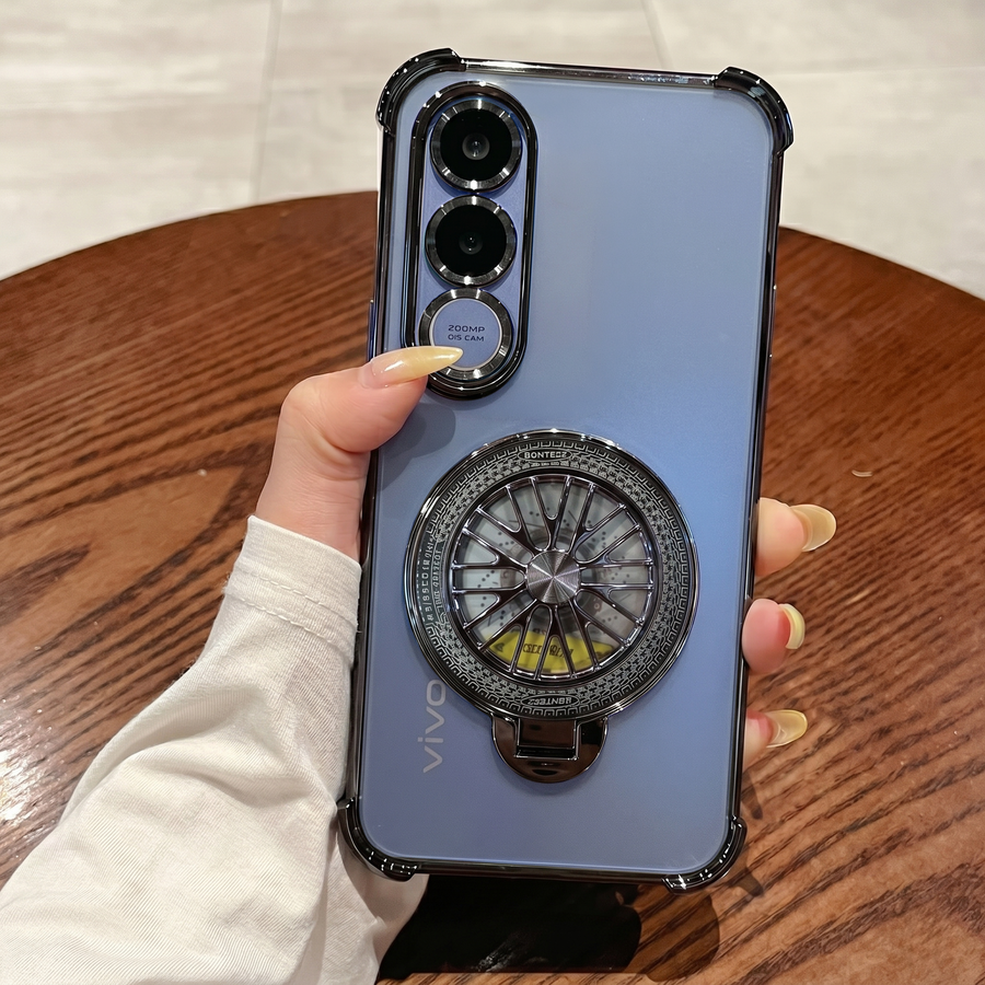 Vivo V70 FE 5G Premium Stress Buster Wheel Rotating Shockproof Airbags Case