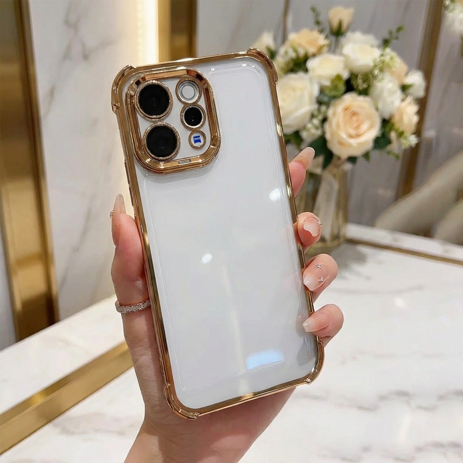 Vivo V70 5G Transparent Shockproof Case With Airbag Corners