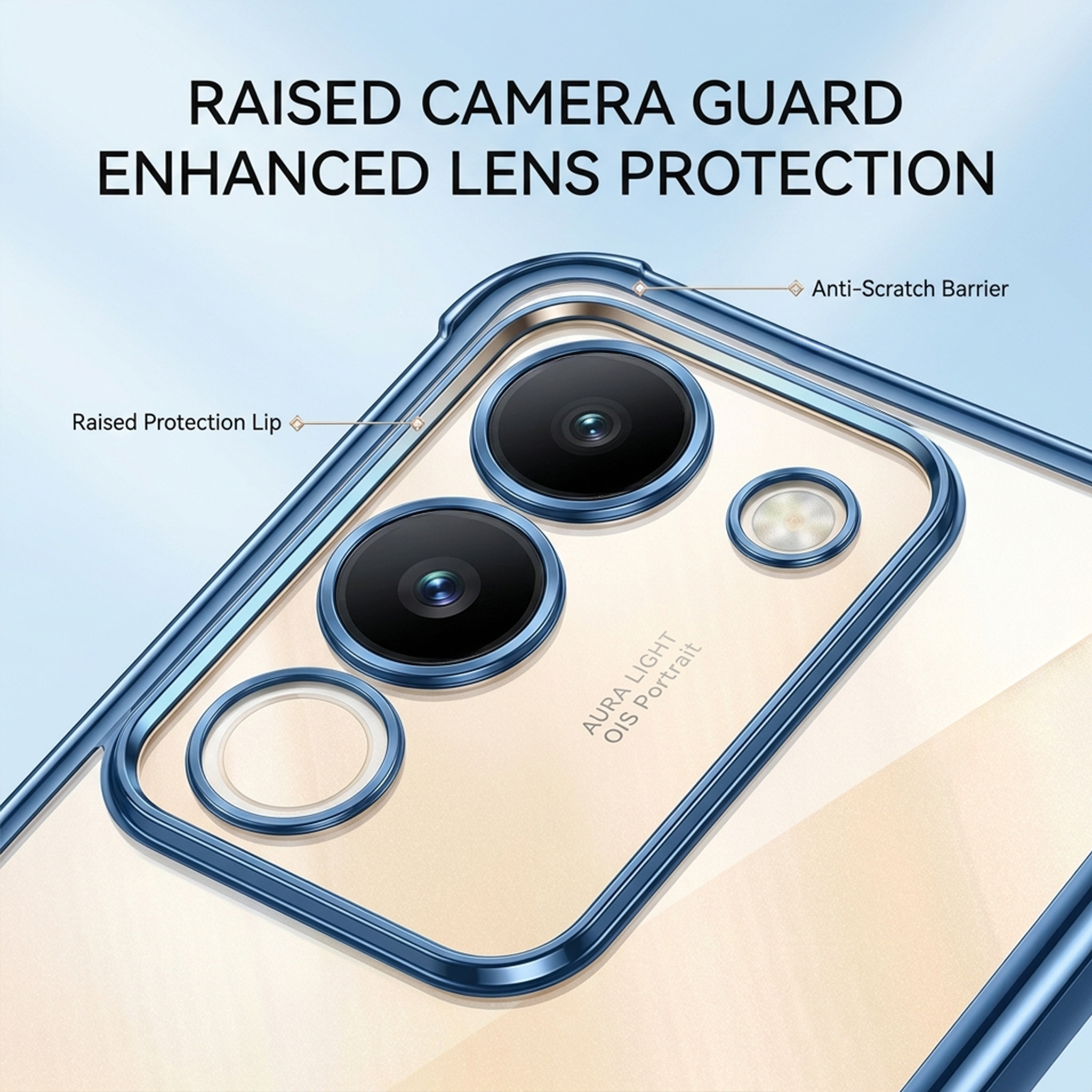 Vivo Y200 5G Original Luxury Magnifier Ring Stand Shockproof Airbags Corner Case