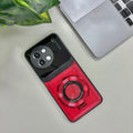 Vivo Y58 5G Original Luxury Leather Lens Magnifier Ring Stand Case