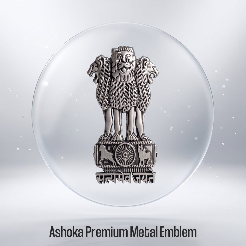 Google Pixel 9a 5G Compatible Satyamev Jayate 3D Metal Emblem Sticker