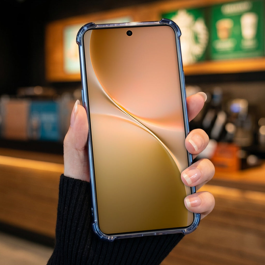 Vivo V60e 5G Original Luxury Magnifier Ring Stand Shockproof Airbags Corner Case