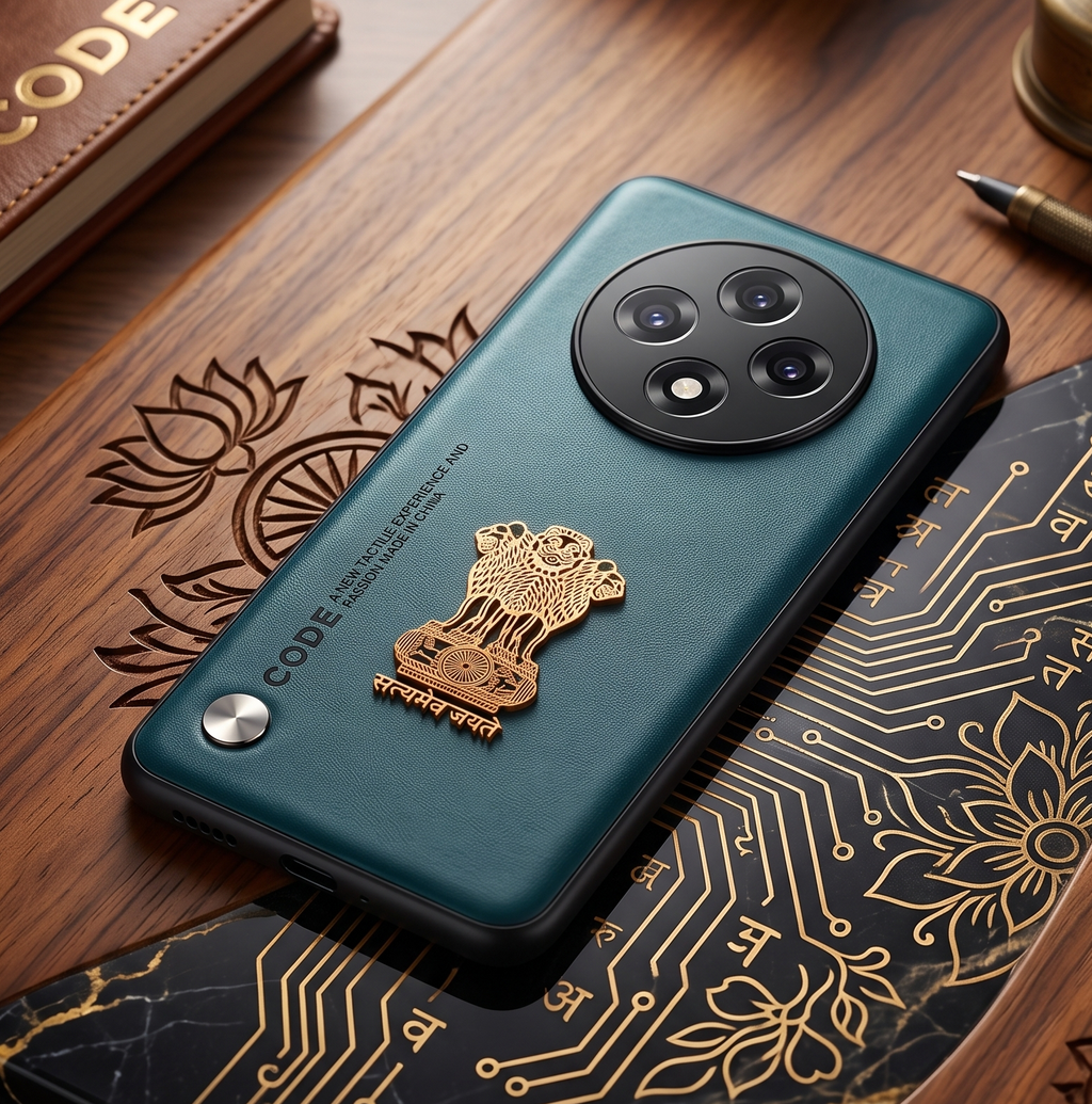 Oppo F27 Pro+ 5G Satyamev Jayate Vegan Leather Back Case