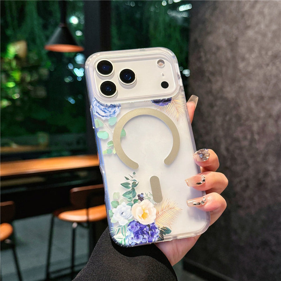 iPhone 17 Pro & 17 Pro Max Silicone Floral Magsafe Case