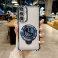 Samsung Galaxy M56 5G Premium Billion Wheel Rotating Shockproof Airbags Case