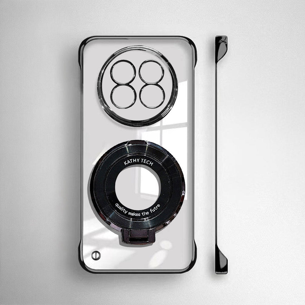 Realme 13 Pro+ 5G Phone case with camera lens protector and 'Kathy Tech' branding on a light gray background