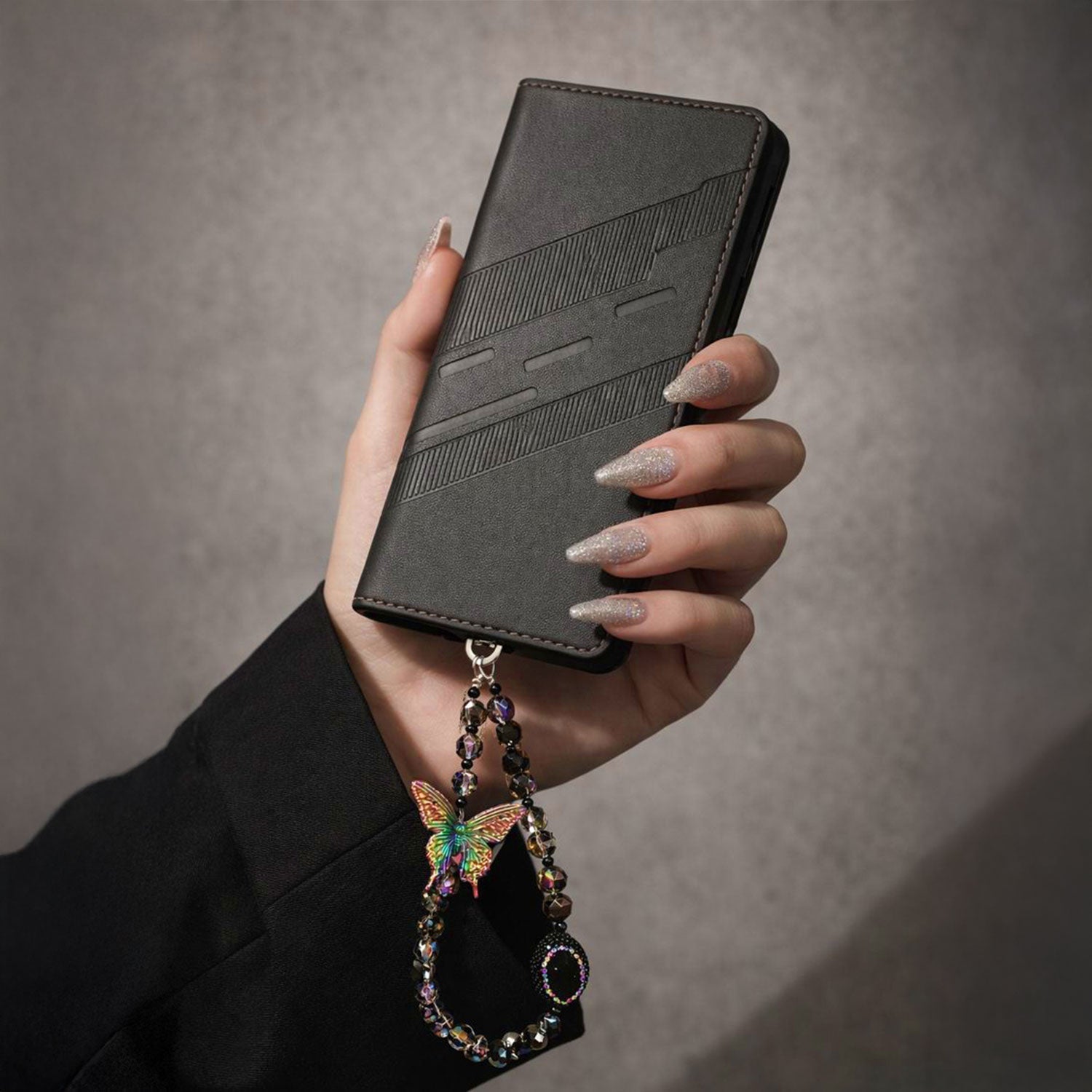 Oppo F29 Pro 5G Retro PU Leather Magnetic Wallet Flip Case with Charm Strap