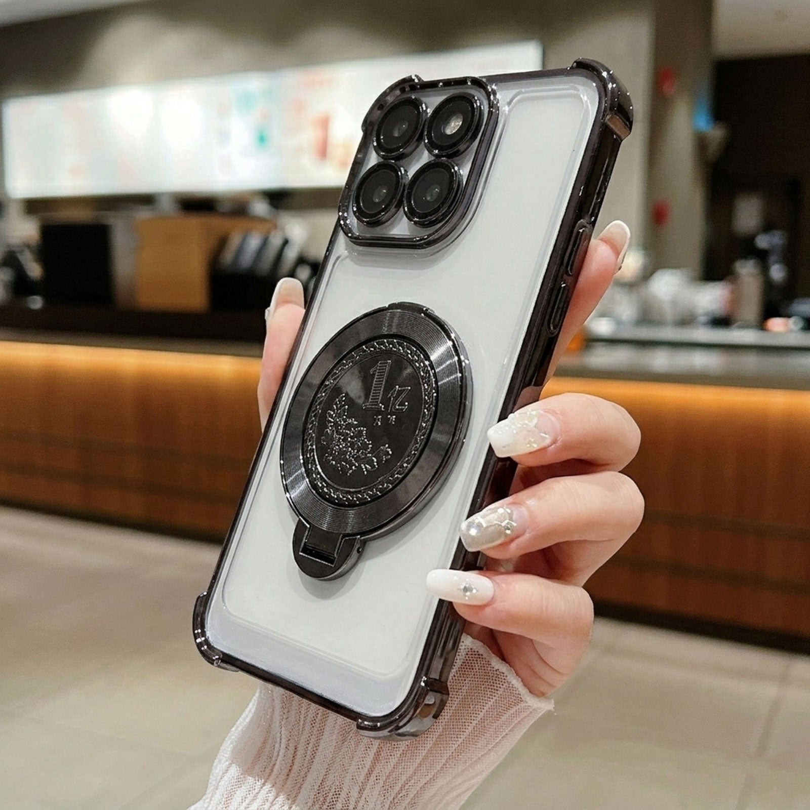 Motorola Edge 60 Pro 5G Premium Billion Wheel Rotating Shockproof Airbags Case