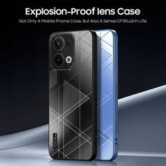 Oppo Reno13 5G Triangle Pattern Matte Back Shockproof Case