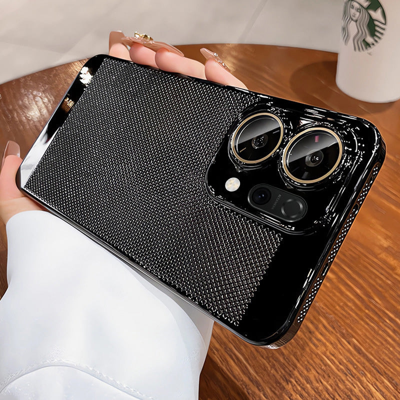 Oppo Reno 14 5G New Mesh Red Electroplated Precision Heat Dissipation Case