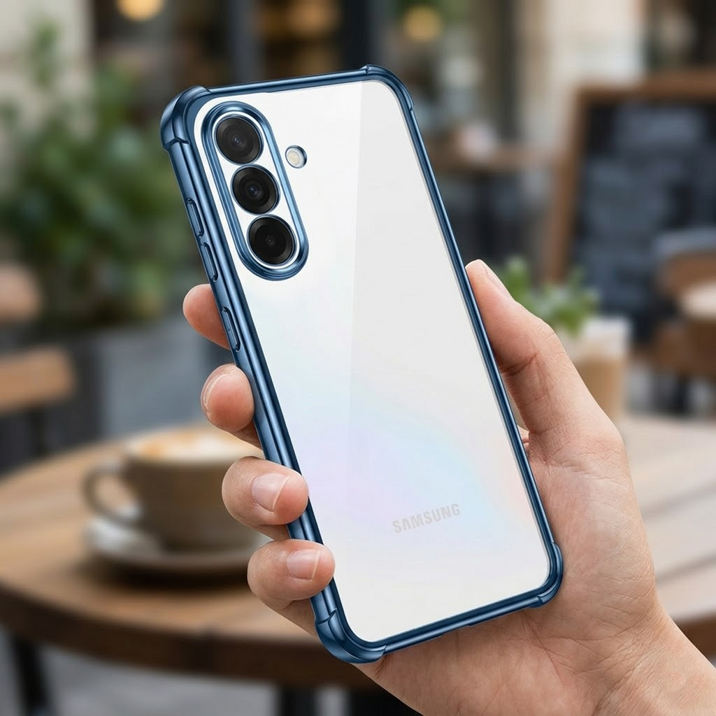 Samsung Galaxy A56 5G Anti-Yellow Electroplating Transparent Airbags Case