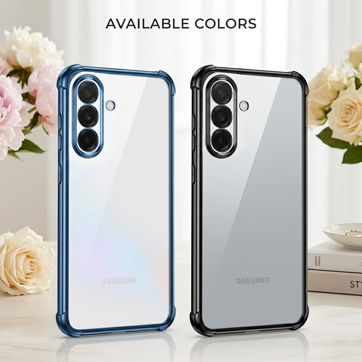 Samsung Galaxy A15 5G Anti-Yellow Electroplating Transparent Airbags Case
