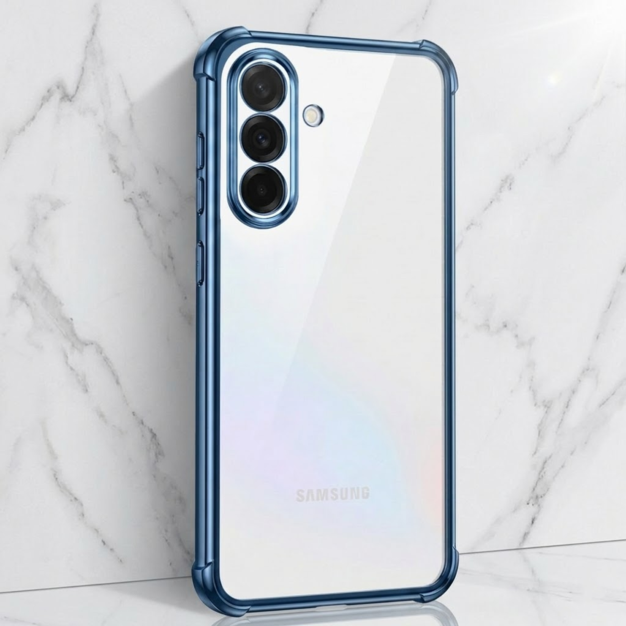 Samsung Galaxy A56 5G Anti-Yellow Electroplating Transparent Airbags Case