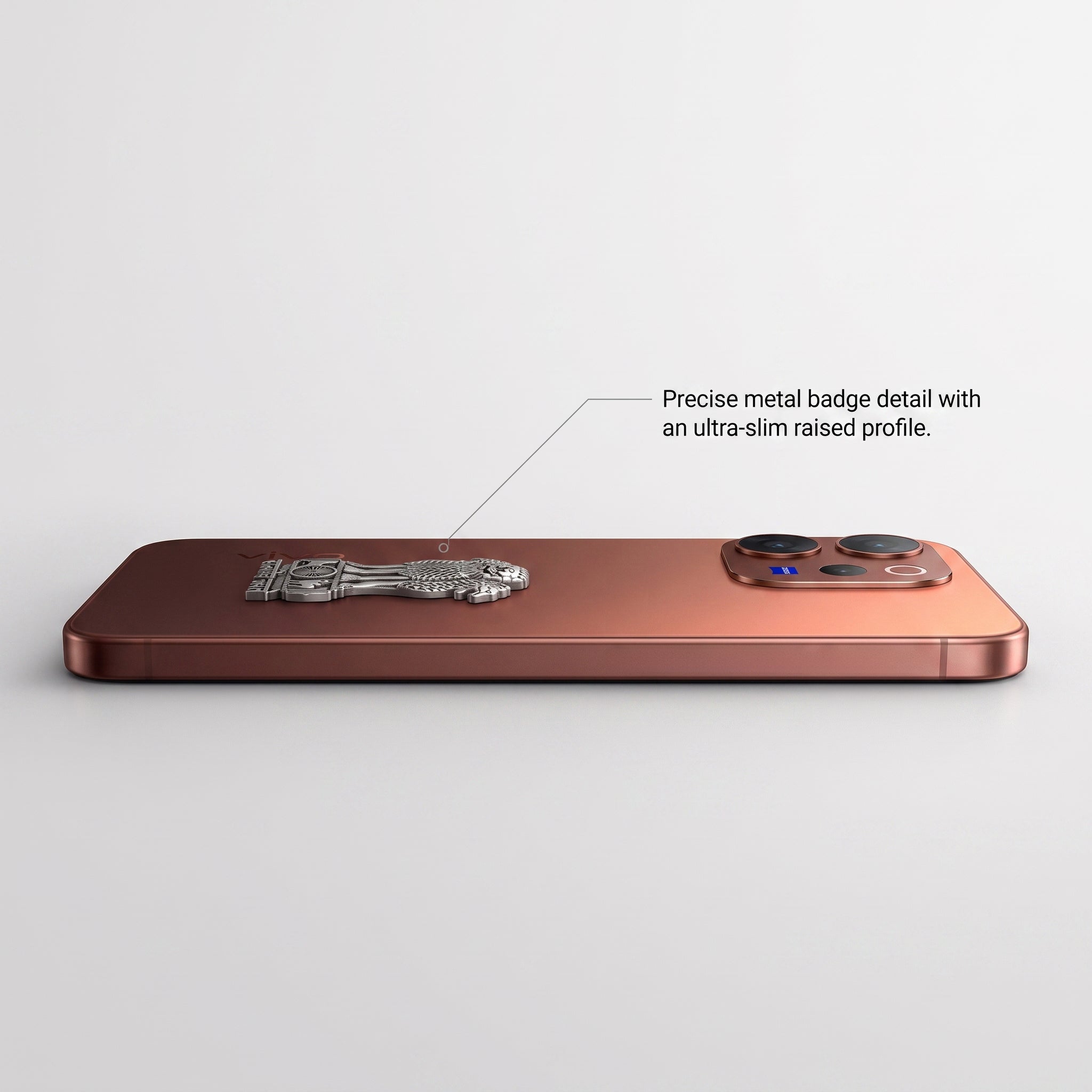 Vivo V70 5G Compatible Satyamev Jayate 3D Metal Emblem Sticker
