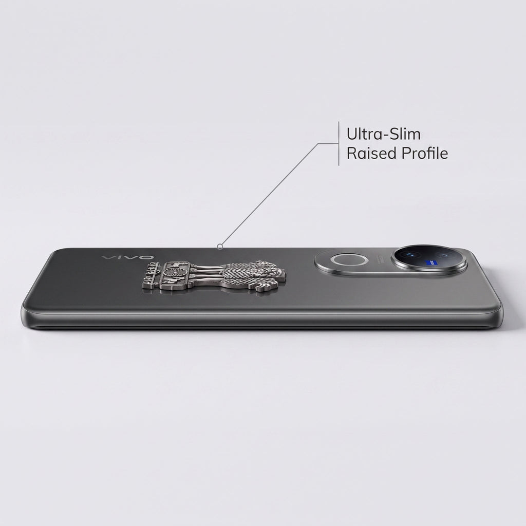 Vivo V50 5G Compatible Satyamev Jayate 3D Metal Emblem Sticker