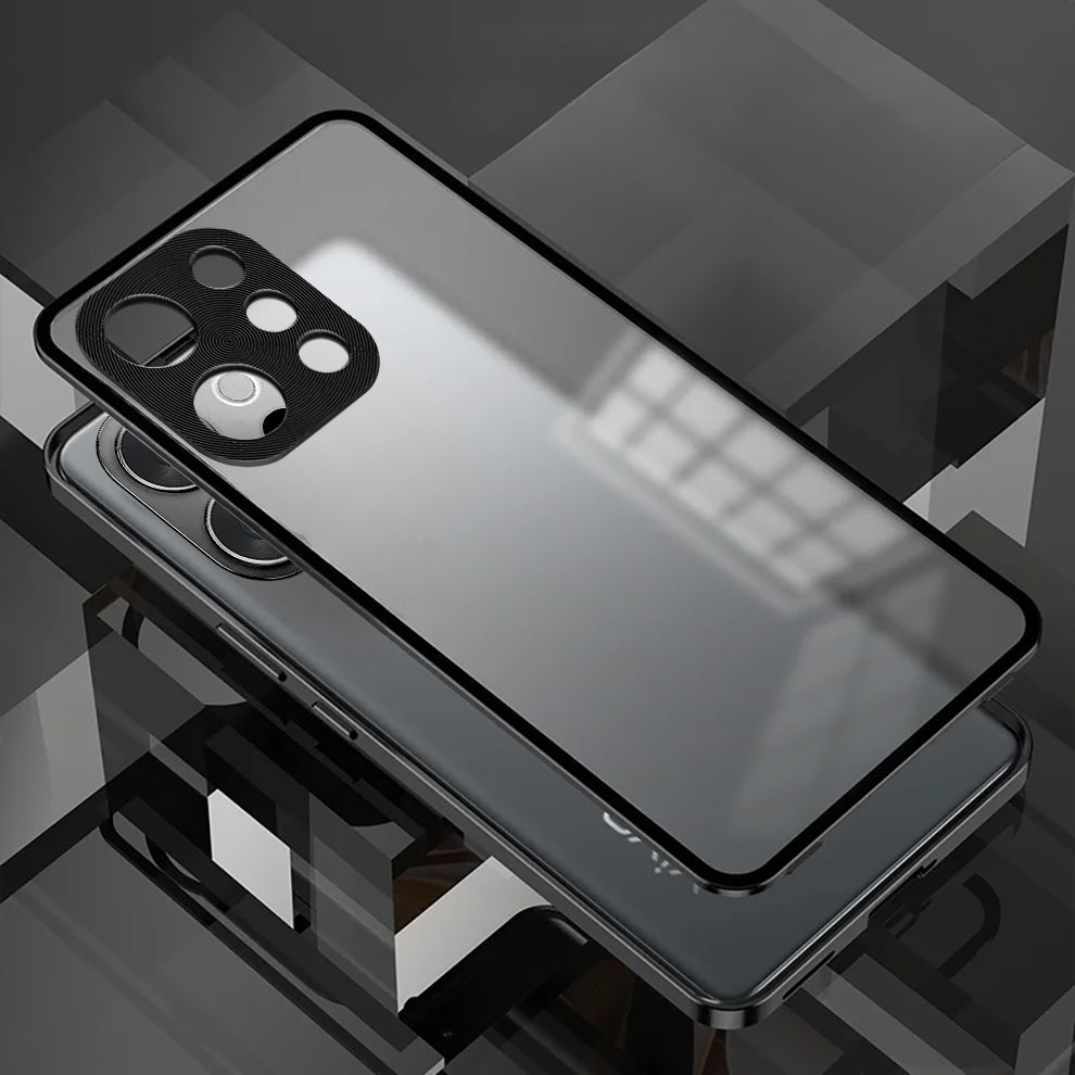 Vivo V70 5G Aluminium Metal Bumper Shield Transparent Back Case